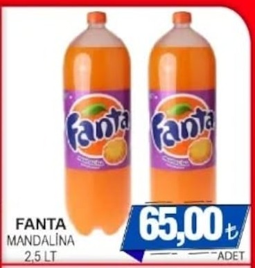 Fanta Mandalina 2,5 Lt