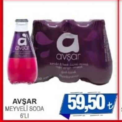 Avşar Meyveli Soda 6'Lı