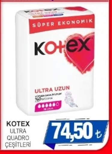 Kotex Ultra Quadro Çeşitleri