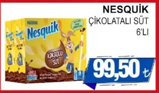 Nesquik Çikolatali Süt 6'Li