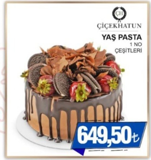Çiçekhatun Yaş Pasta 1 No Çeşitleri