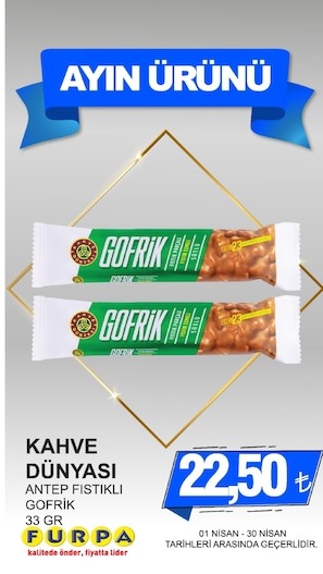 Kahve Dünyasi Antep Fistikli Gofrik 33 Gr