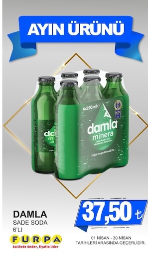 Damla Sade Soda 6'Li