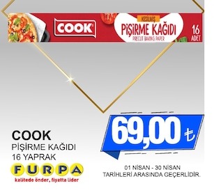 Cook Pişirme Kağıdı 16 Yaprak