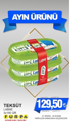 Teksüt Labne 3X180 Gr