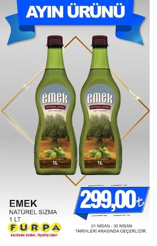 Emek Natürel Sızma 1 Lt