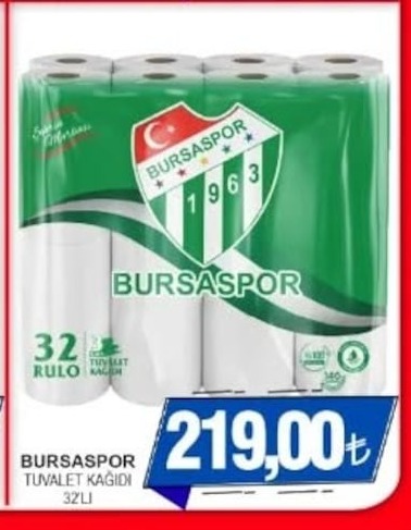 Bursaspor Tuvalet Kağıdı 32Li