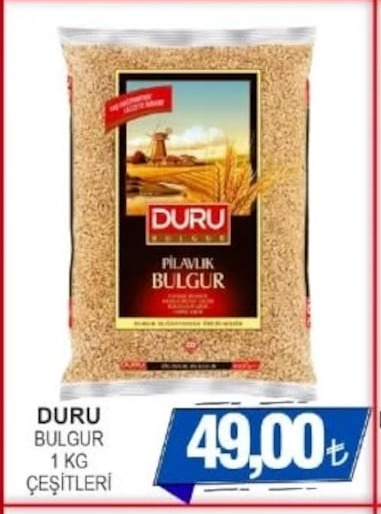 Duru Bulgur 1 Kg Çeşitleri