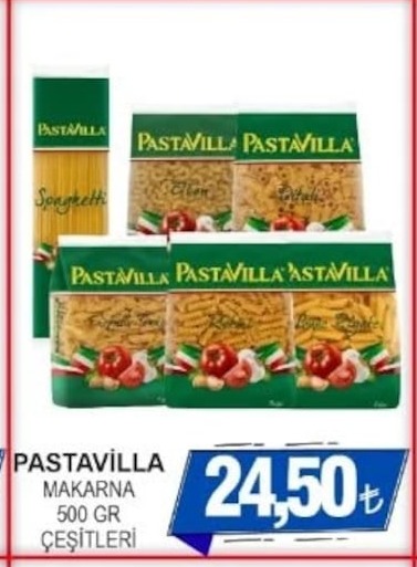 Pastavilla Makarna 500 Gr Çeşitleri