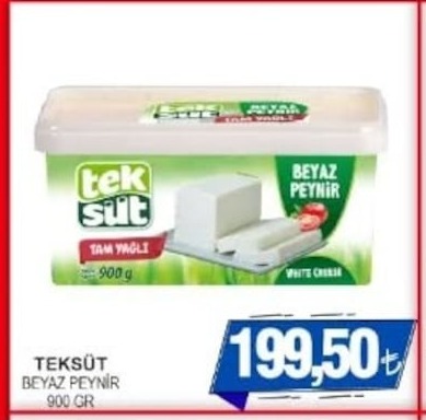 Teksüt Beyaz Peynir 900 Gr