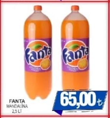 Fanta Mandalina 2,5 Lt