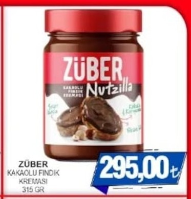 Züber Kakaolu Fındık Kreması 315 Gr