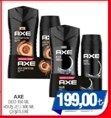 Axe Deo 150 Ml + Duş Jeli 300 Ml Çeşitleri