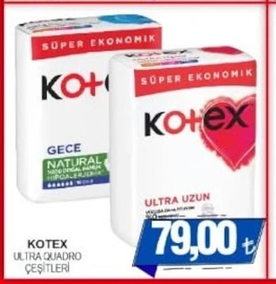 Kotex Ultra Quadro Çeşitleri