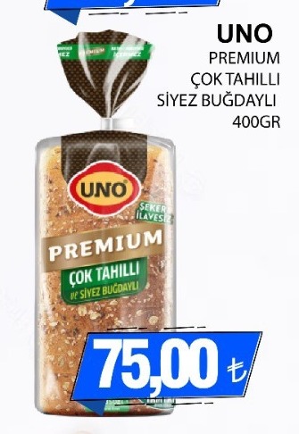 Uno Premium Çok Tahıllı Siyez Buğdaylı 400Gr