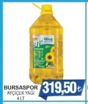 Bursaspor Ayçiçek Yaği 4 Lt