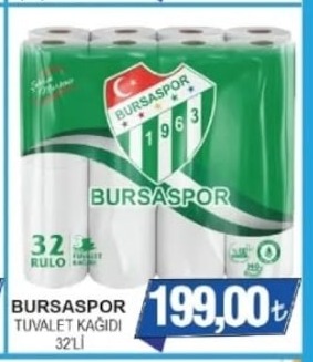 Bursaspor Tuvalet Kağidi 32'Li