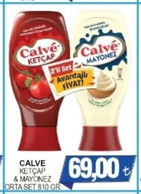 Calve Ketçap & Mayonez Orta Set 810 Gr