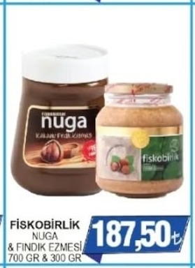 Fiskobirlik Nuga & Findik Ezmesi 700 Gr & 300 Gr