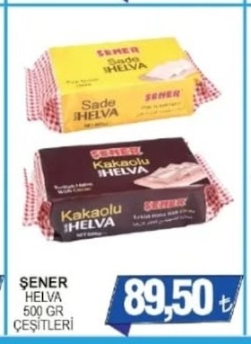 Şener Helva 500 Gr Çeşitleri