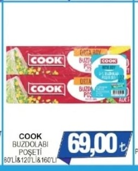 Cook Buzdolabi Poşeti 80'Li&120'Li&160'Li