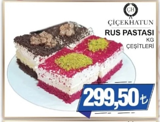 Çiçekhatun Rus Pastası Kg
