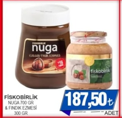 Fiskobirlik Nuga 700 Gr & Fındık Ezmesi 300 Gr