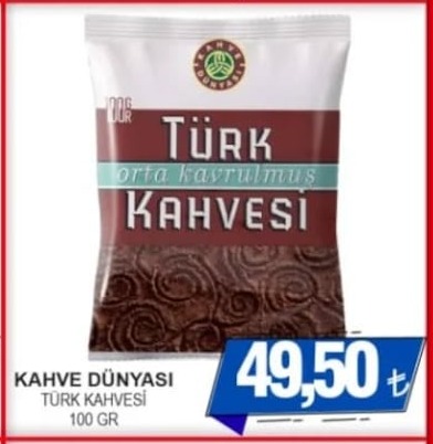 Kahve Dünyasi Türk Kahvesi 100 Gr
