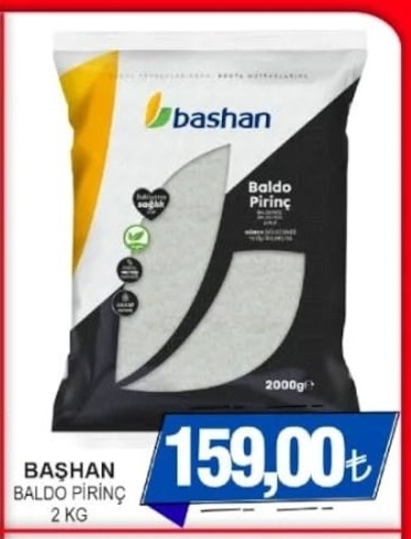 Başhan Baldo Pirinç 2 Kg
