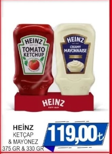 Heinz Ketçap & Mayonez 375 Gr & 330 Gr