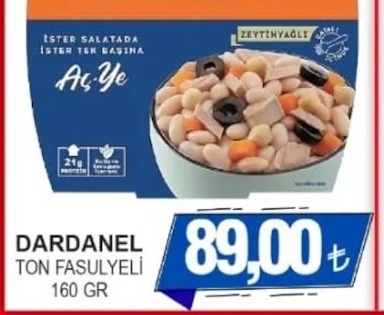 Dardanel Ton Fasulyeli 160Gr