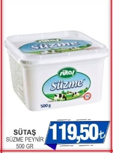 Sütaş Süzme Peynir 500 Gr