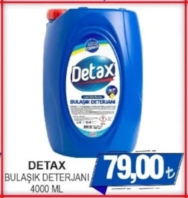 Detax Bulaşik Deterjani 4000 Ml