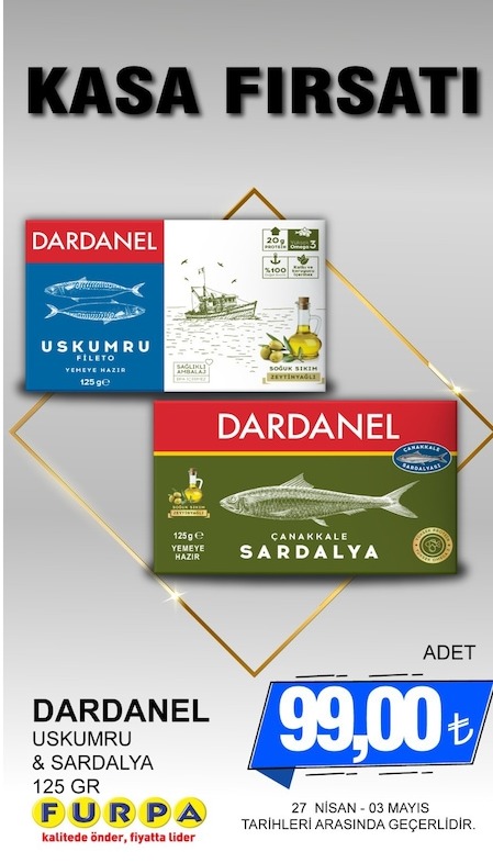Dardanel Uskumru & Sardalya 125Gr