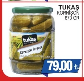 Tukaş Kornişon Turşusu 670 Gr
