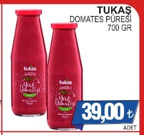 Tukaş Domates Püresi 700 Gr