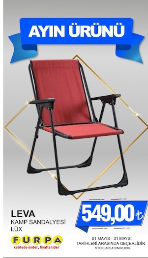 Leva Kamp Sandalyesi Lux