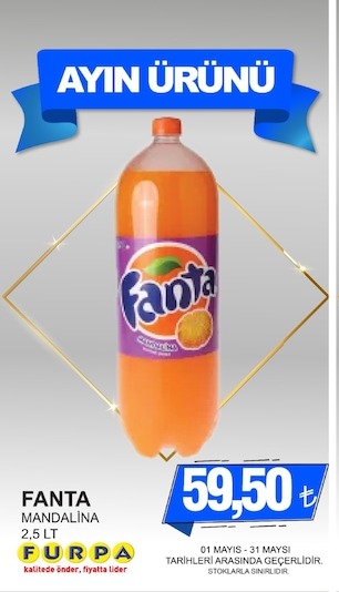 Fanta Mandalina 2,5 Lt