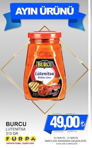 Burcu Lutenitsa Balkan Sosu 310 Gr