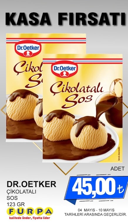 Dr.Oetker Çikolatali Sos 123Gr
