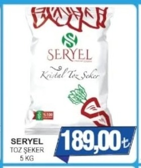 Seryel Toz Şeker 5 Kg