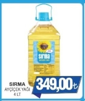 Sırma Ayçiçek Yağı 4 Lt
