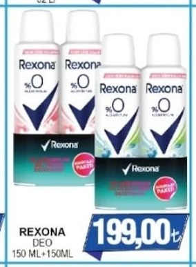 Rexona Deo 300Ml (150Ml+150Ml)