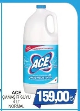 Ace Çamaşır Suyu 4 Lt Normal