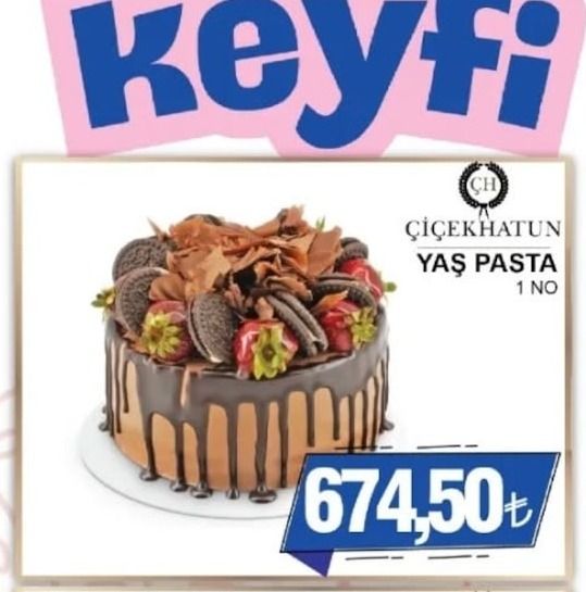 Çiçekhatun Yaş Pasta 1 No