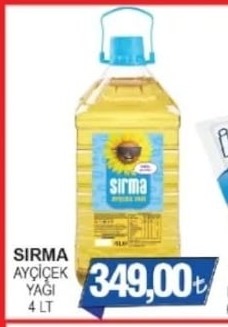 Sırma Ayçiçek Yağı 4 Lt