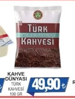 Kahve Dünyasi Türk Kahvesi 100 Gr