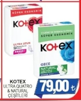 Kotex Ultra Quatro & Natural Çeşitleri