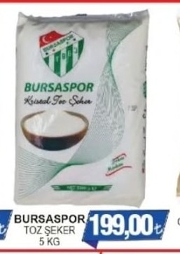 Bursaspor Toz Şeker 5 Kg