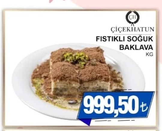 Cicekhatun Fıstıklı Soğuk Baklava Kg